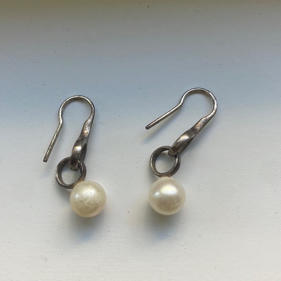 Georg Jensen genuine pearl earrings - Picture 2 of 2